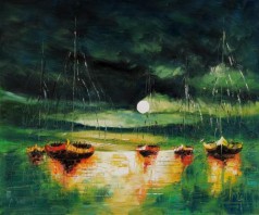 Boats (with moon)