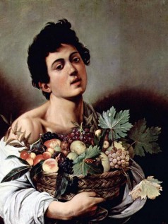 Boy with a Basket of Fruit