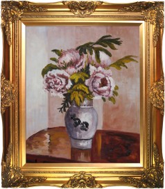 Bouquet of Pink Peonies Pre-Framed