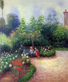 A Corner of the Garden at HermitageBoulevard Montmartre, Spring