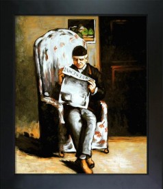 Artists Father Reading Pre-Framed