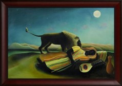 Animals: The Sleeping Gypsy Pre Framed