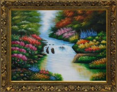 Beside Still Waters in Rococo Antique Frame