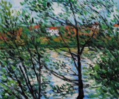 Monet Paintings: Springtime Through the Branches