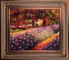 Monet Paintings: Artists Garden at Giverny Pre-Framed