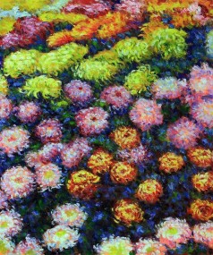 Monet Paintings: Bed of Chrysanthemums