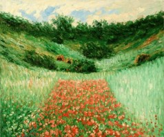 Monet Paintings: Poppy Field in a Valley Near Giverny