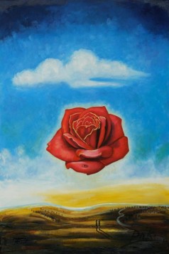 Dali Paintings: Meditative Rose