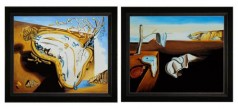 Dali Paintings: Explosion & Persistence of Memory Pre-Framed