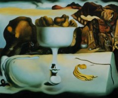 Dali Paintings: Apparition of Face & Fruit Dish