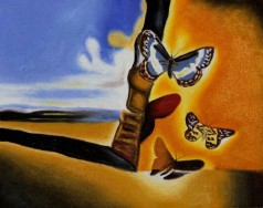 Dali Paintings: Landscape with Butterflies