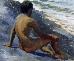 Boy at the seashore