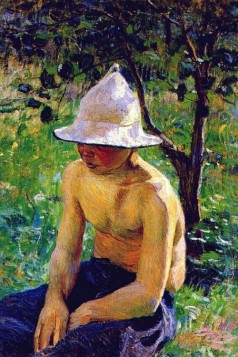 Boy in the garden