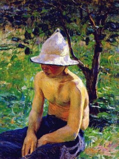 Boy in the garden