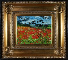 Field of Poppies Pre-Framed