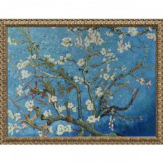 Branches of an Almond Tree in Blossom Pre-Framed