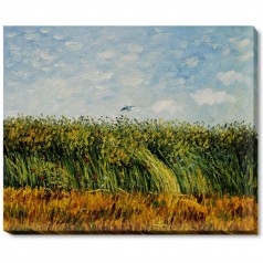 Edge of a Wheat Field with Poppies and a Lark Pre-Framed