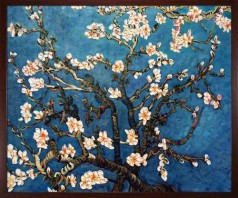 Branches of an Almond Tree in Blossom Pre-Framed