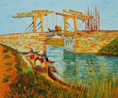 Langlois Bridge at Arles with Women Washing