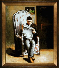 Artists Father Reading Pre-Framed