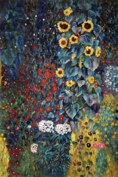 Farm Garden with Sunflowers