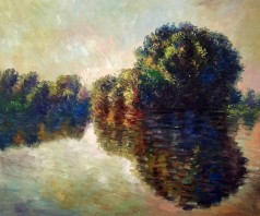 Monet Paintings: The Seine Near Giverny