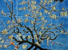 Branches of an Almond Tree Mural Wall Tiles