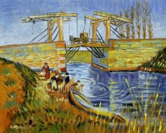 Langlois Bridge at Arles with Women Washing